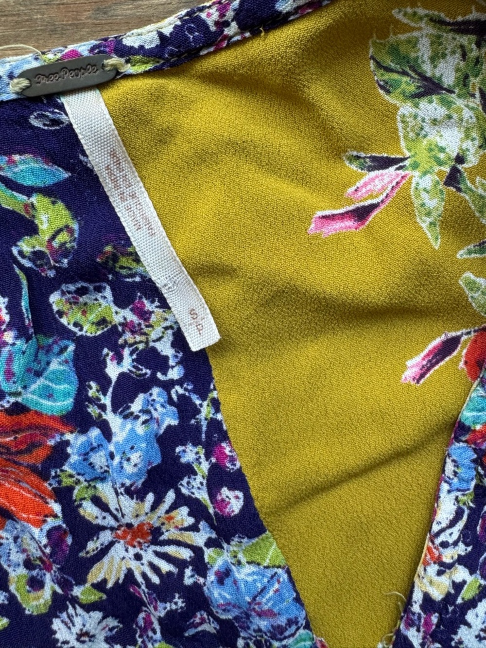 Free People River Market Mixed Print Dress S - Picture 9 of 12